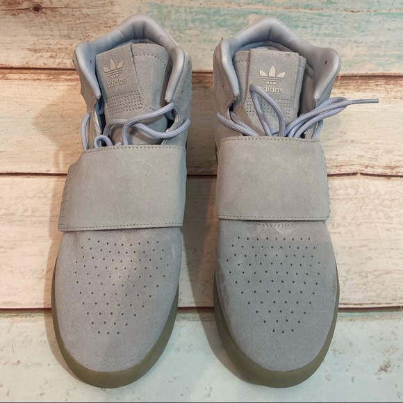 adidas Tubular Invader Strap Easy Blue Tennis Shoe size 10 - Picture 2 of 10